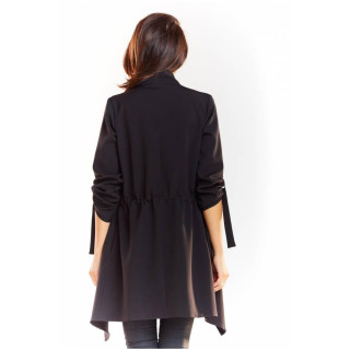 Bő női zakó fekete színben