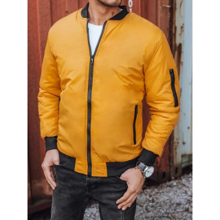 Férfi, bomber dzseki, őszre, sárga színben