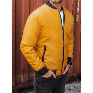Férfi, bomber dzseki, őszre, sárga színben