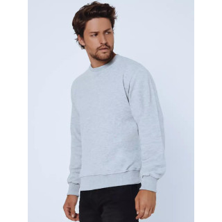 Szürke színű  pulóver kapucni nélkül