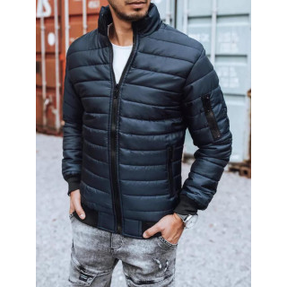 Steppelt férfi kabát, sötétkék színben