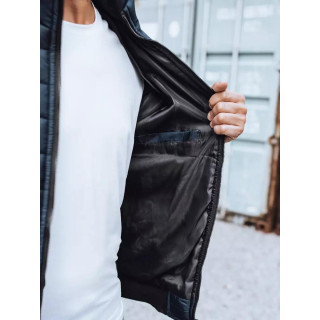 Steppelt férfi kabát, sötétkék színben