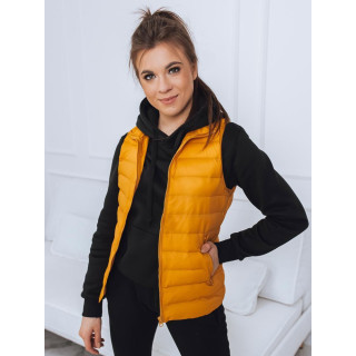 Sárga színű tavaszi női mellény