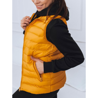 Sárga színű tavaszi női mellény