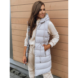 Bézs, kétoldalú női mellény