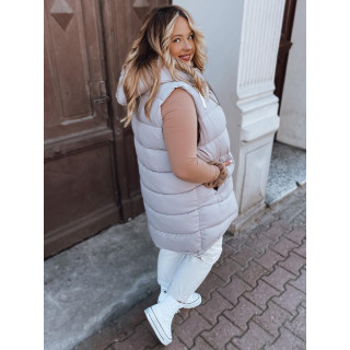 Hosszabb női mellény, lila színben