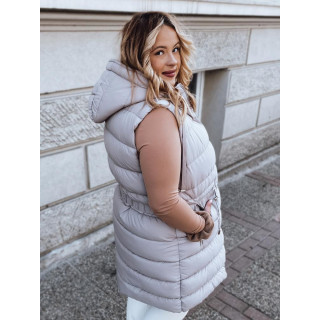 Kétoldalú lila mellény, kapucnival