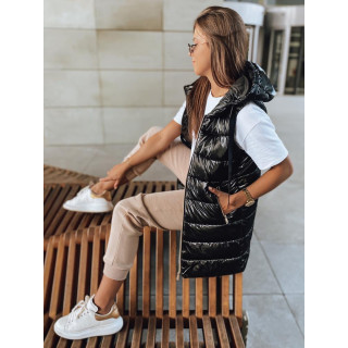 Steppelt női mellény, fekete színben