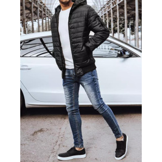 Fekete férfi kabát, őszre