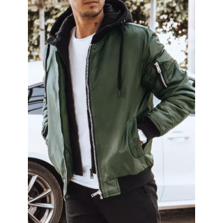 Átmeneti, férfi kabát, zöld színben