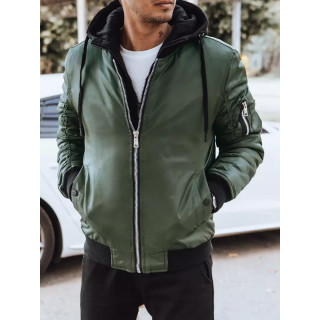 Átmeneti, férfi kabát, zöld színben