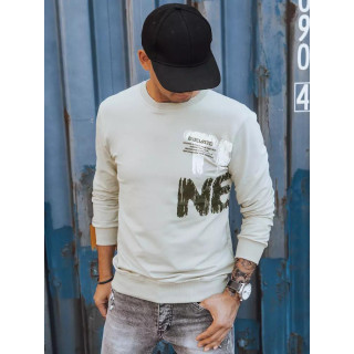 Bézs színű, mintás pulóver