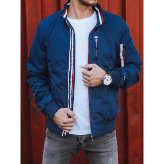 Kék átmeneti kabát, kapucni nélkül