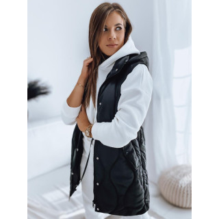 Steppelt fekete mellény derékban kötéssel