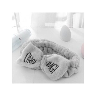 Szürke, kozmetikai fejpánt, masnival