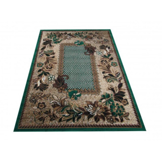 Gyönyörű szőnyeg, zöld színben