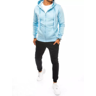 Világoskék-fekete színű, férfi tréningruha