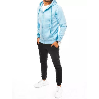 Világoskék-fekete színű, férfi tréningruha