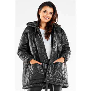 Steppelt, női oversize kabát, fekete színben