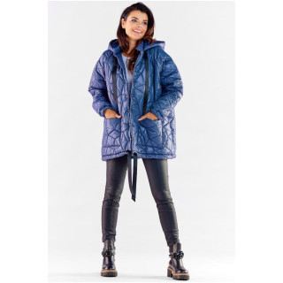 Steppelt, női oversize kabát, kék színben