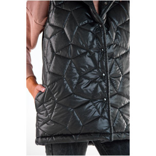 Steppelt női mellény, fekete színben