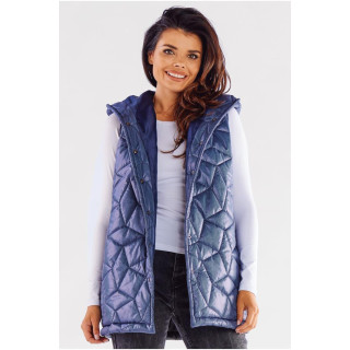 Steppelt női mellény, kék színben