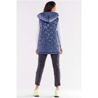 Steppelt női mellény, kék színben