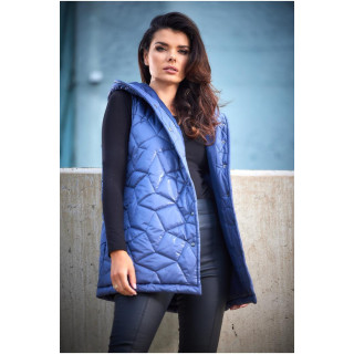 Steppelt női mellény, kék színben