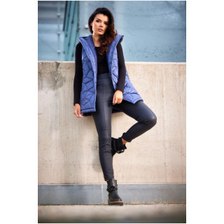 Steppelt női mellény, kék színben