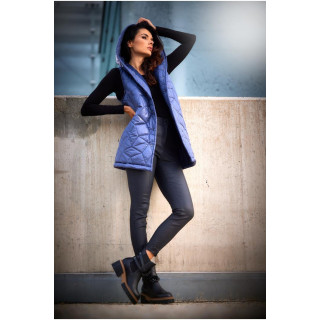 Steppelt női mellény, kék színben