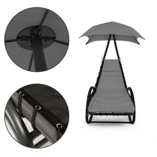 Szürke hintaszék, napellenzővel