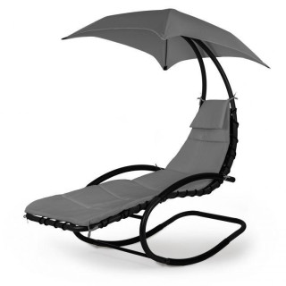 Szürke hintaszék, napellenzővel