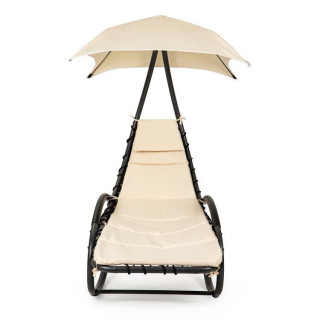 Bézs hintaszék, napellenzővel