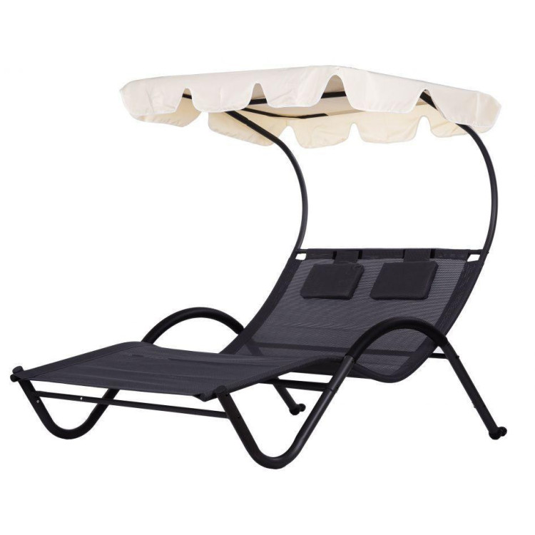 Nagy méretű nyugágy, napellenzővel