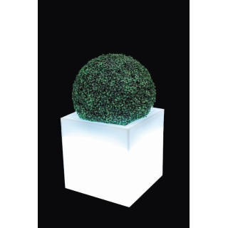 Kocka alakú, kerti virágcserép, LED világítással