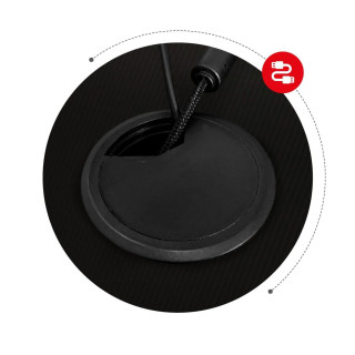 Sarok Huzaro játékasztal, fekete színben