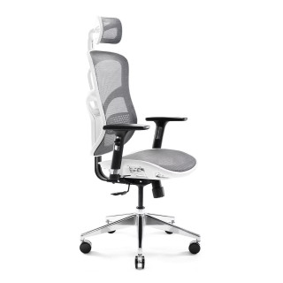 Diablo ergonomikus iroda szék, fehér-szürke színben