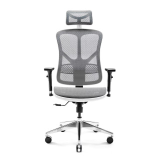 Diablo ergonomikus iroda szék, fehér-szürke színben
