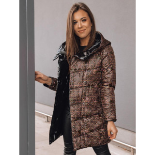 Kétoldalú, tavaszi kabát, fekete színben