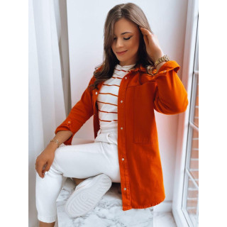 Narancssárga színű, női ingkabát