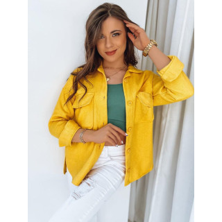 Női ingkabát, sárga színben