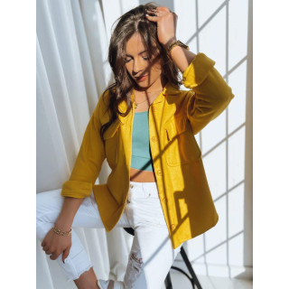Női ingkabát, sárga színben