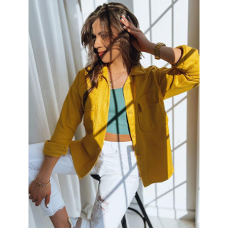Női ingkabát, sárga színben