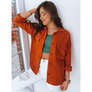 Női ingkabát, narancssárga színben