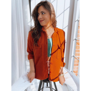 Női ingkabát, narancssárga színben