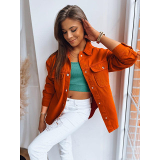 Narancssárga ingkabát, gombokkal