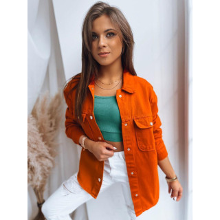 Narancssárga ingkabát, gombokkal