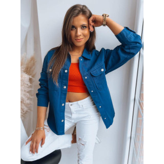 Kék ingkabát, gombokkal