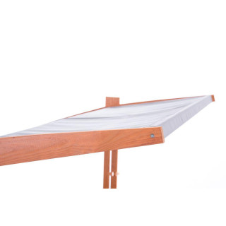 Fából készült homokozó, szürke tetővel - 120x120 cm