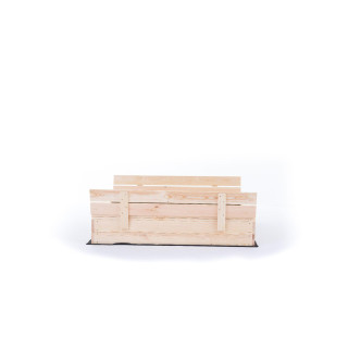 Zárható gyerek homokozó padokkal - 140x140 cm